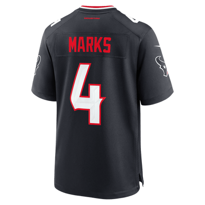 Woody Marks 4 Houston Texans Team Game Men Jersey - Navy