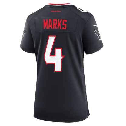 Woody Marks 4 Houston Texans Women's Team Game Jersey - Navy