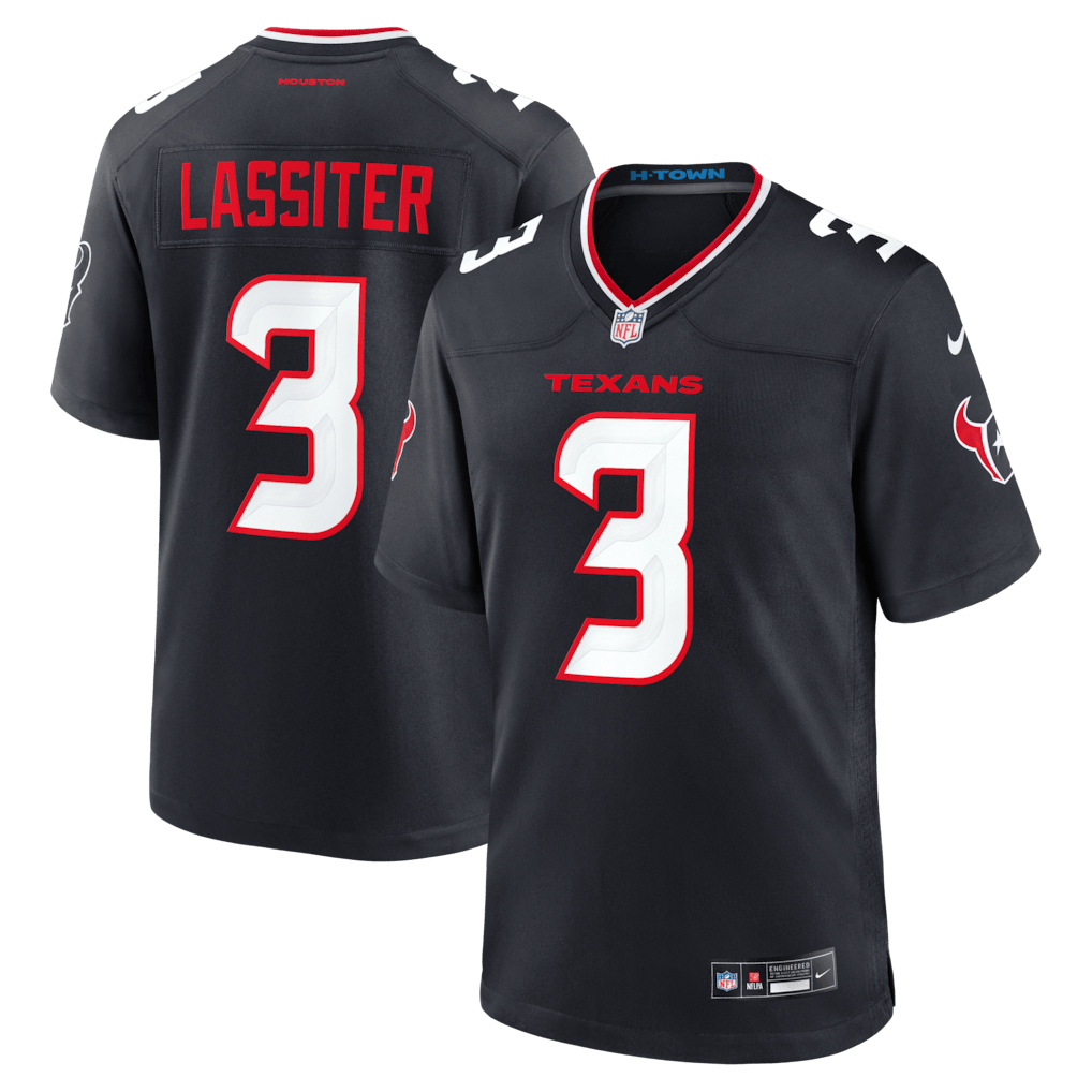 Kamari Lassiter 3 Houston Texans Team Game Men Jersey - Navy