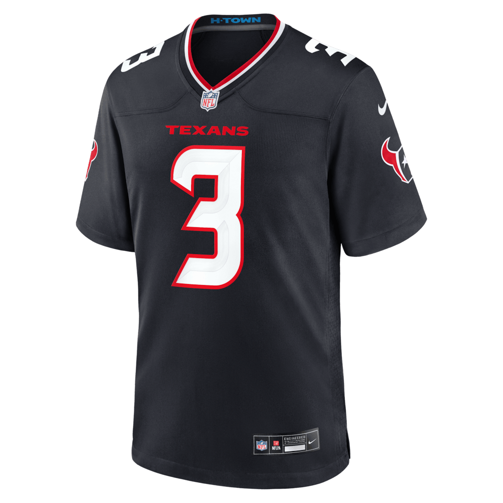 Kamari Lassiter 3 Houston Texans Team Game Men Jersey - Navy