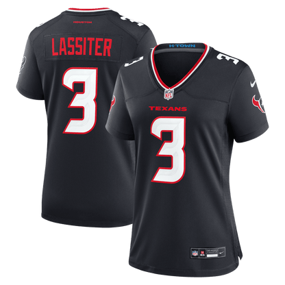 Kamari Lassiter 3 Houston Texans Women's Team Game Jersey - Navy