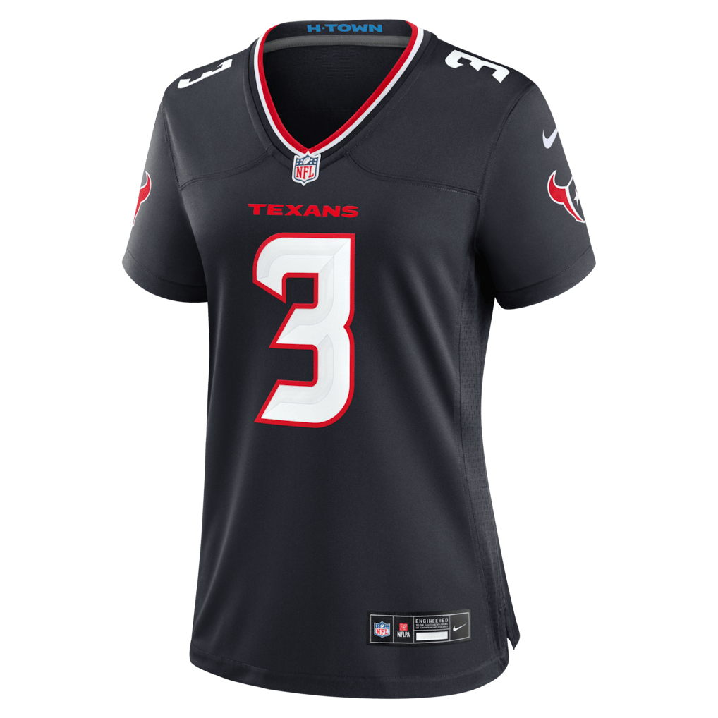 Kamari Lassiter 3 Houston Texans Women's Team Game Jersey - Navy