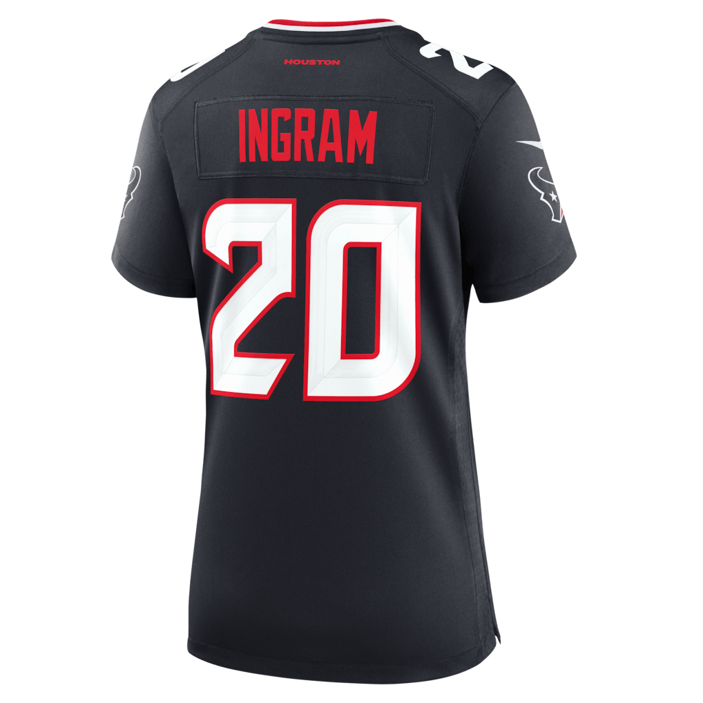 Ja'Marcus Ingram 20 Houston Texans Women's Team Game Jersey - Navy