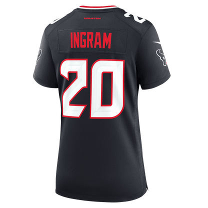 Ja'Marcus Ingram 20 Houston Texans Women's Team Game Jersey - Navy