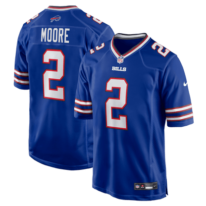 D.J. Moore 2 Buffalo Bills Game Men Jersey - Royal