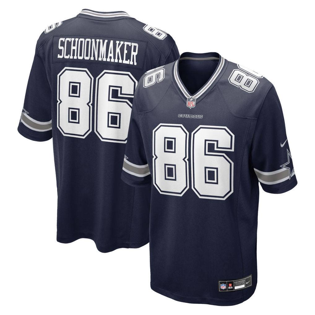 Luke Schoonmaker 86 Dallas Cowboys Team Game Men Jersey - Navy