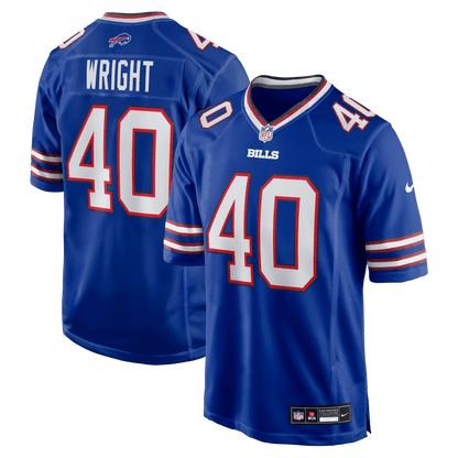 Matthew Wright 40 Buffalo Bills Team Game Men Jersey - Royal