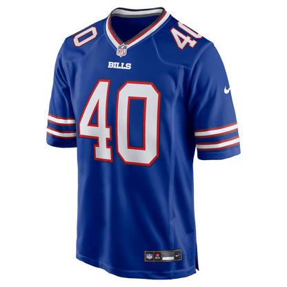 Matthew Wright 40 Buffalo Bills Team Game Men Jersey - Royal