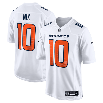 Bo Nix 10 Denver Broncos Tundra Fashion Game Men Jersey - White