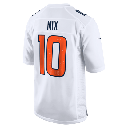 Bo Nix 10 Denver Broncos Tundra Fashion Game Men Jersey - White