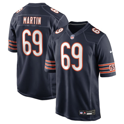 Jeremiah Martin 69 Chicago Bears Team Game Men Jersey - Navy