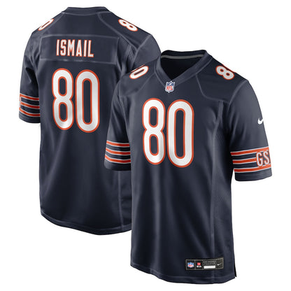 Qadir Ismail 80 Chicago Bears Team Game Men Jersey - Navy
