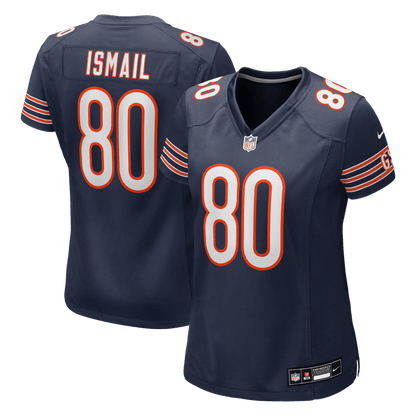 Qadir Ismail 80 Chicago Bears Women's Team Game Jersey - Navy
