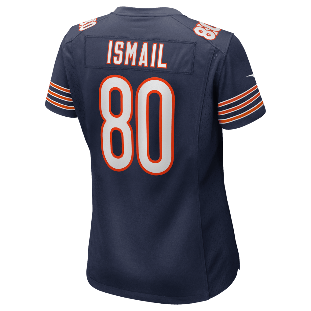 Qadir Ismail 80 Chicago Bears Women's Team Game Jersey - Navy