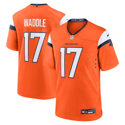 Jaylen Waddle 17 Denver Broncos Game Men Jersey - Orange