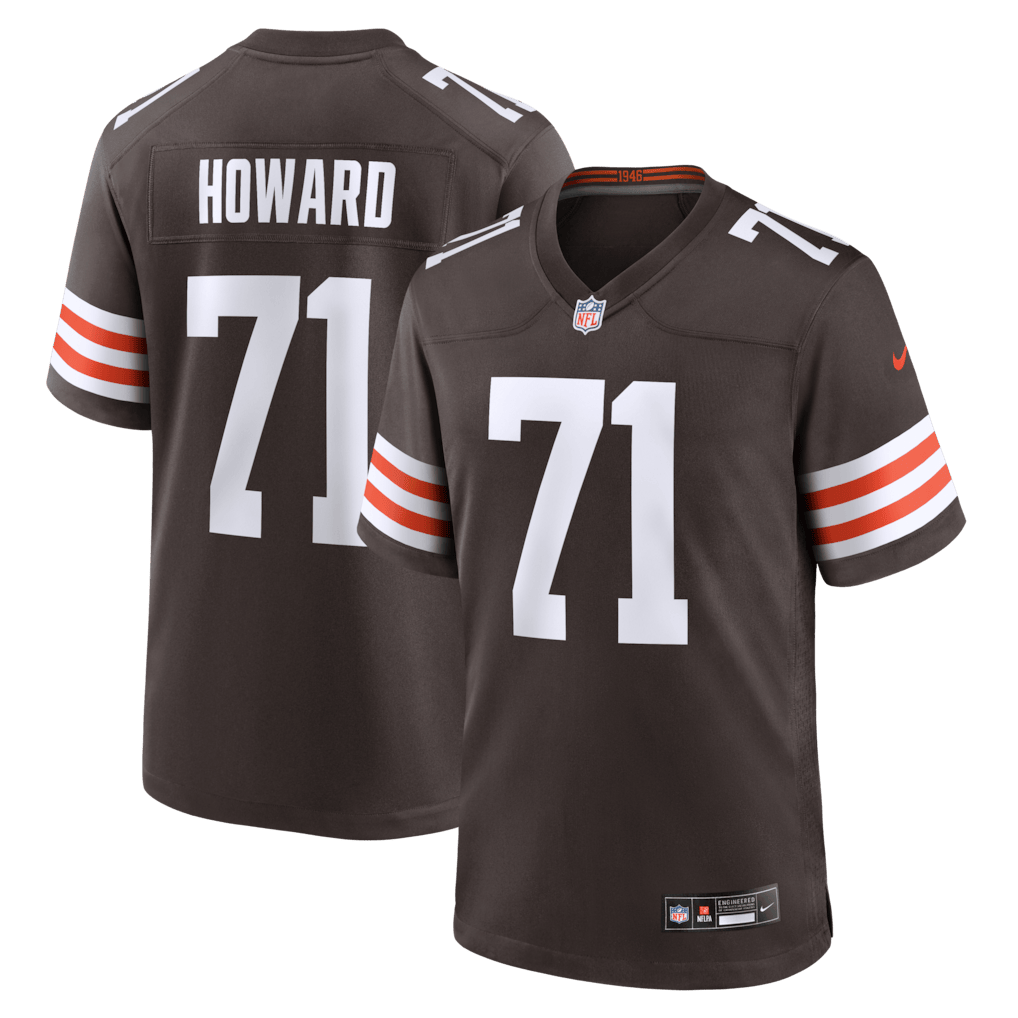Tytus Howard 71 Cleveland Browns Team Game Men Jersey - Brown