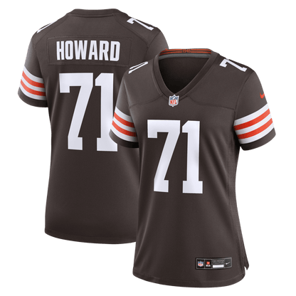 Tytus Howard 71 Cleveland Browns Women's Team Game Jersey - Brown