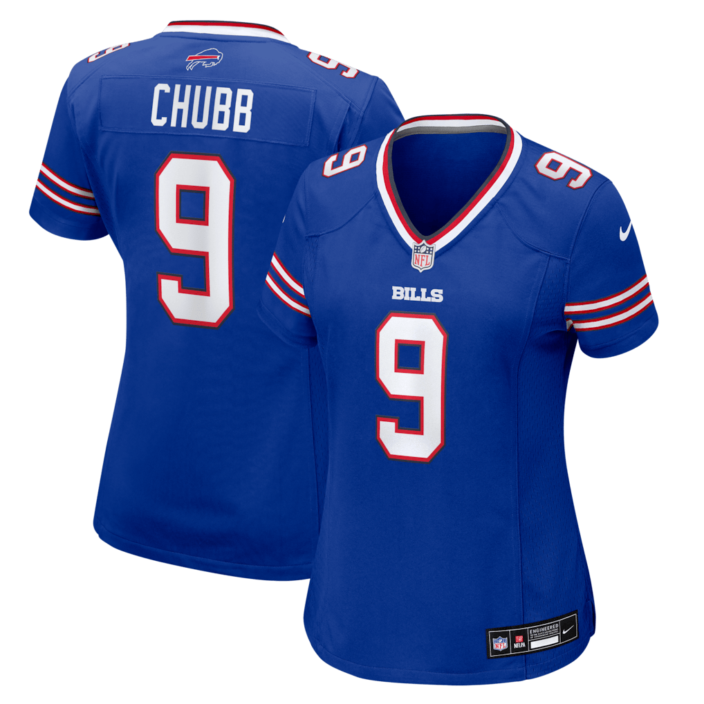 Bradley Chubb 9 Buffalo Bills Women's Team Game Jersey - Royal