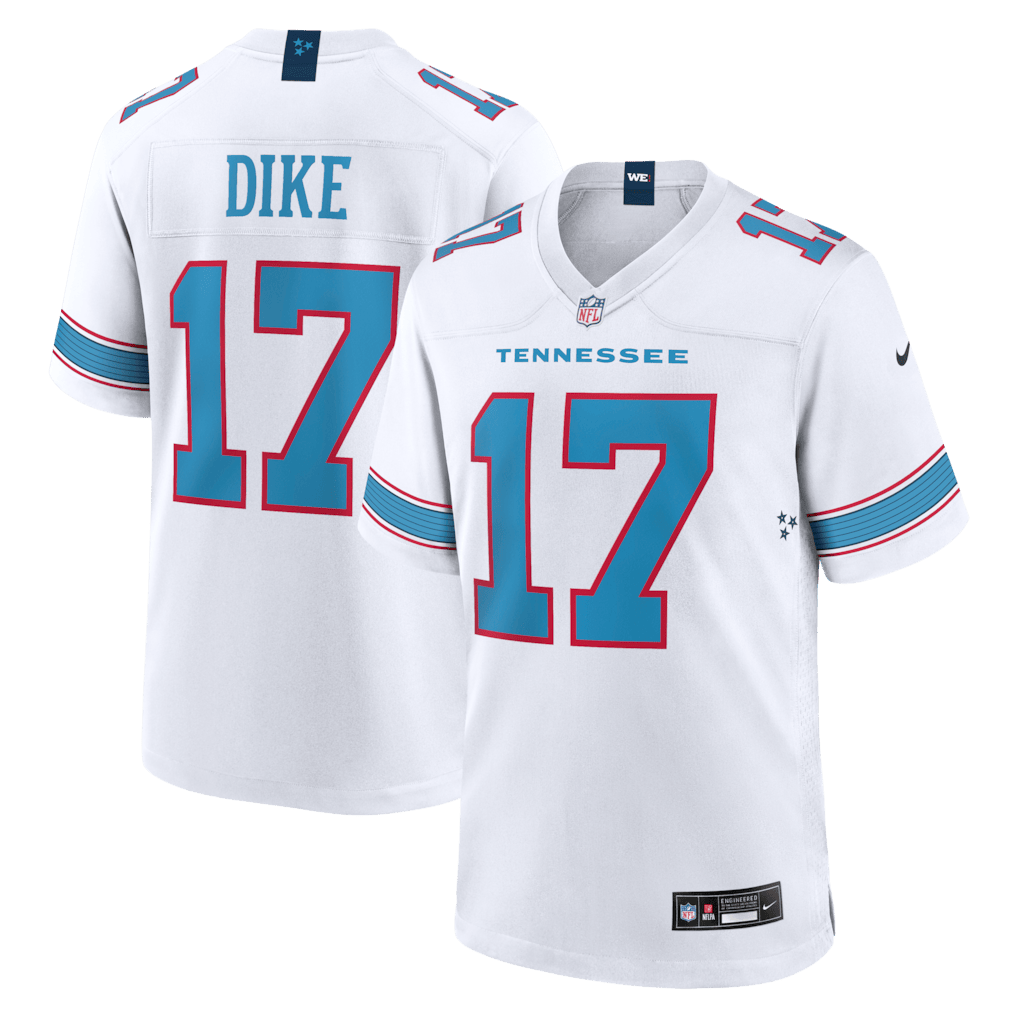 Chimere Dike 17 Tennessee Titans Game Men Jersey - White