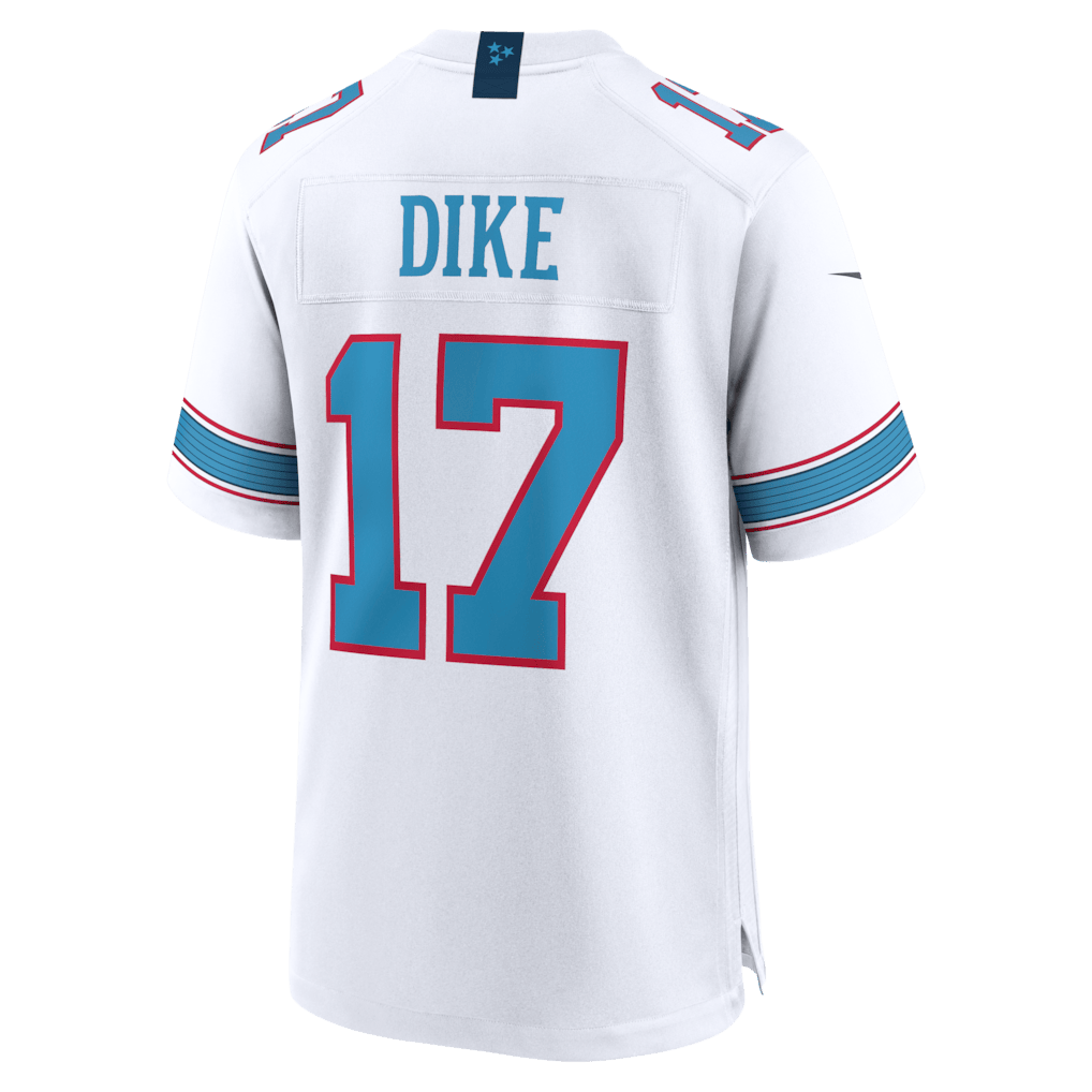 Chimere Dike 17 Tennessee Titans Game Men Jersey - White