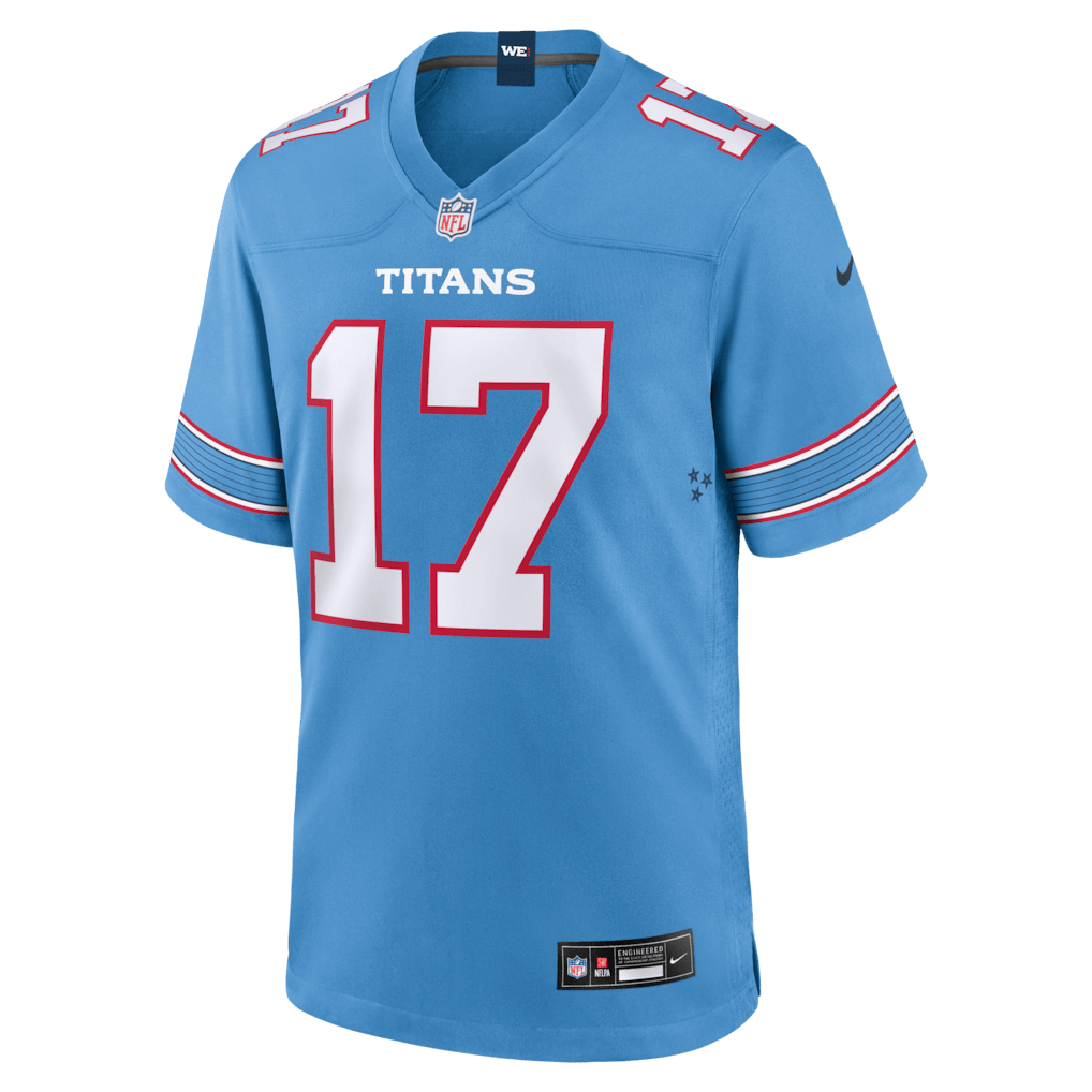 Chimere Dike 17 Tennessee Titans Team Game Men Jersey - Light Blue