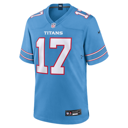 Chimere Dike 17 Tennessee Titans Team Game Men Jersey - Light Blue