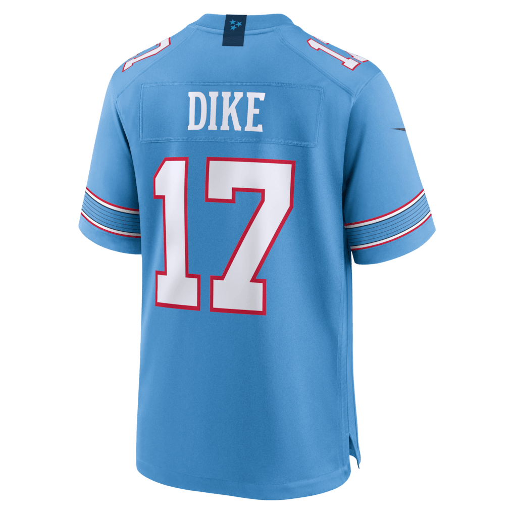 Chimere Dike 17 Tennessee Titans Team Game Men Jersey - Light Blue