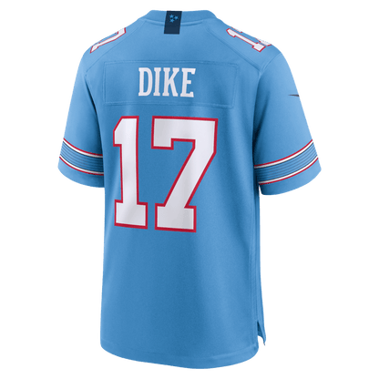 Chimere Dike 17 Tennessee Titans Team Game Men Jersey - Light Blue
