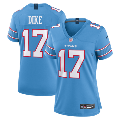 Chimere Dike 17 Tennessee Titans Women's Team Game Jersey - Light Blue