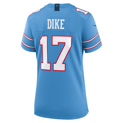 Chimere Dike 17 Tennessee Titans Women's Team Game Jersey - Light Blue