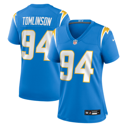 Dalvin Tomlinson 94 Los Angeles Chargers Women's Team Game Jersey - Powder Blue