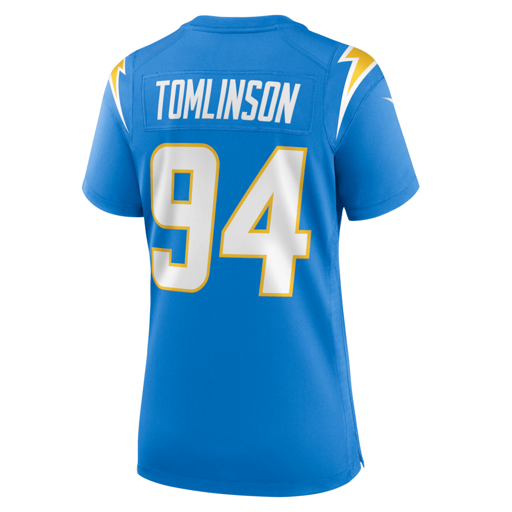 Dalvin Tomlinson 94 Los Angeles Chargers Women's Team Game Jersey - Powder Blue