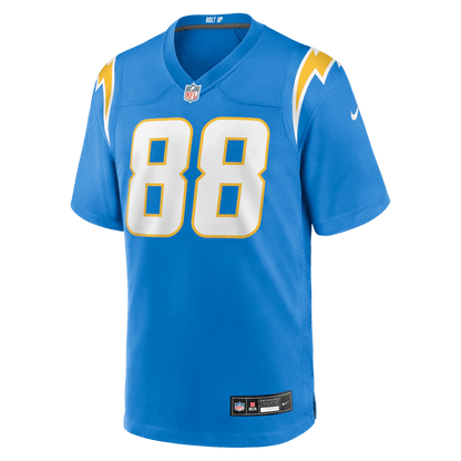 Charlie Kolar 88 Los Angeles Chargers Team Game Men Jersey - Powder Blue