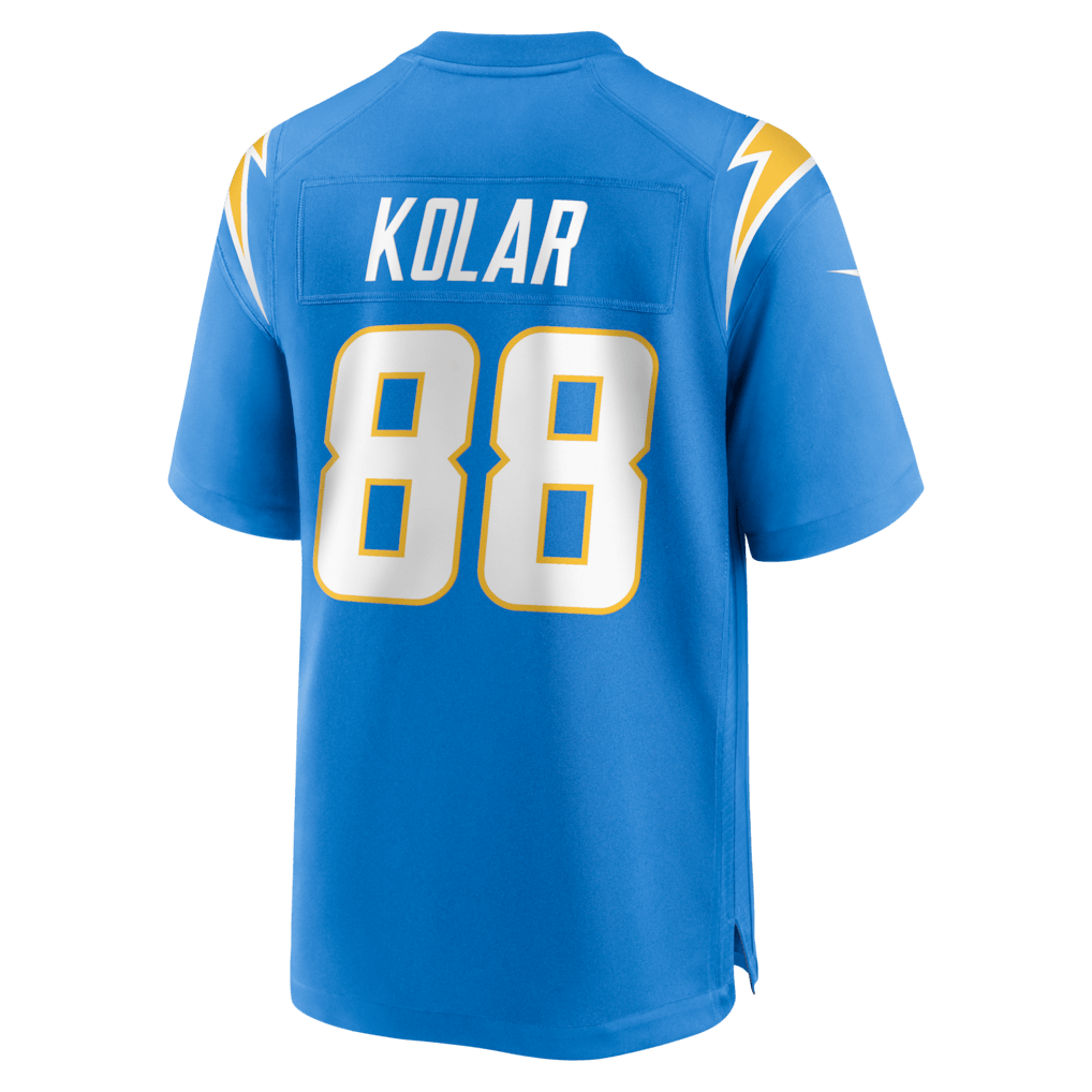 Charlie Kolar 88 Los Angeles Chargers Team Game Men Jersey - Powder Blue