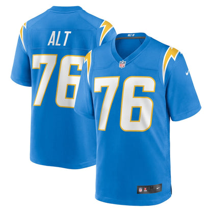 Joe Alt 76 Los Angeles Chargers Team Game Men Jersey - Powder Blue