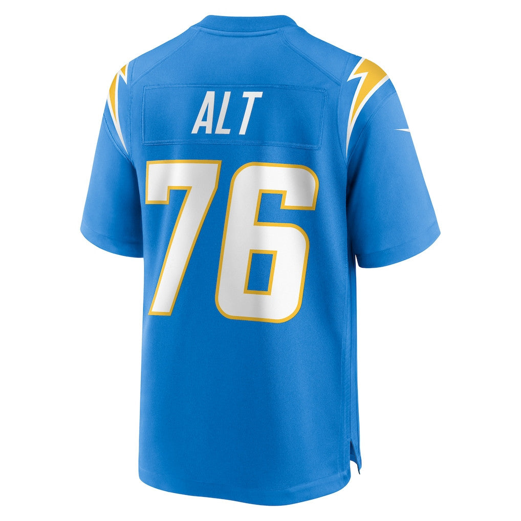 Joe Alt 76 Los Angeles Chargers Team Game Men Jersey - Powder Blue