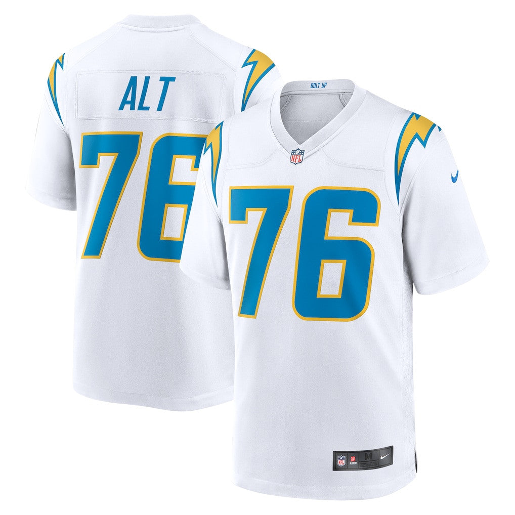 Joe Alt 76 Los Angeles Chargers Player Game Men Jersey - White