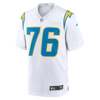 Joe Alt 76 Los Angeles Chargers Player Game Men Jersey - White