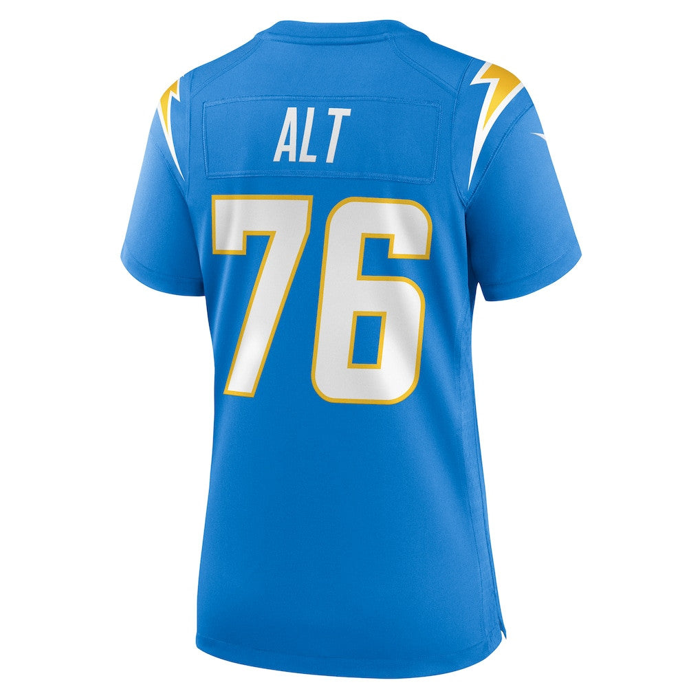 Joe Alt 76 Los Angeles Chargers Women's Game Jersey - Powder Blue