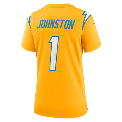 Quentin Johnston 1 Los Angeles Chargers Women's Alternate Charger Power Game Jersey - Gold