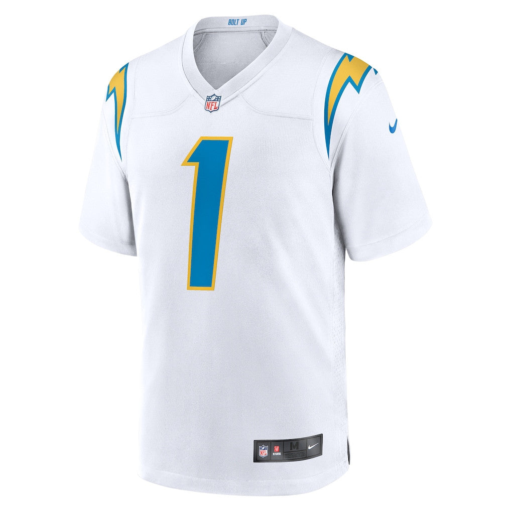 Quentin Johnston 1 Los Angeles Chargers Away Game Men Jersey - White
