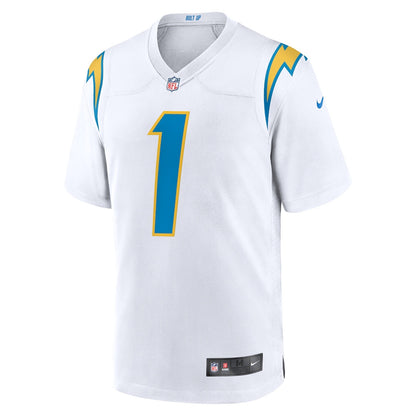 Quentin Johnston 1 Los Angeles Chargers Away Game Men Jersey - White