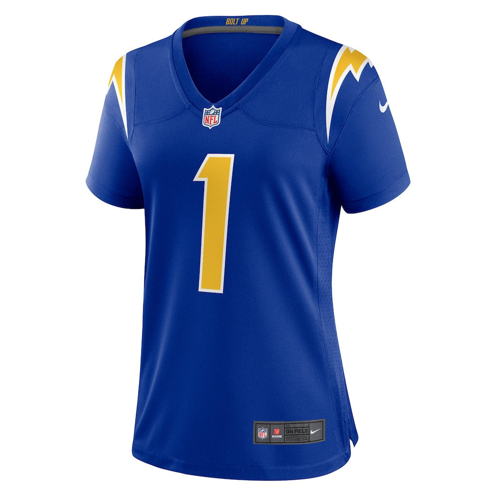 Quentin Johnston 1 Los Angeles Chargers Women's Alternate Game Jersey - Royal