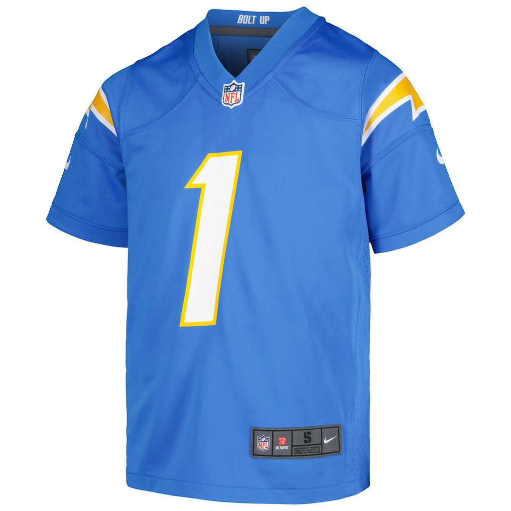 Quentin Johnston 1 Los Angeles Chargers Game YOUTH Jersey - Powder Blue