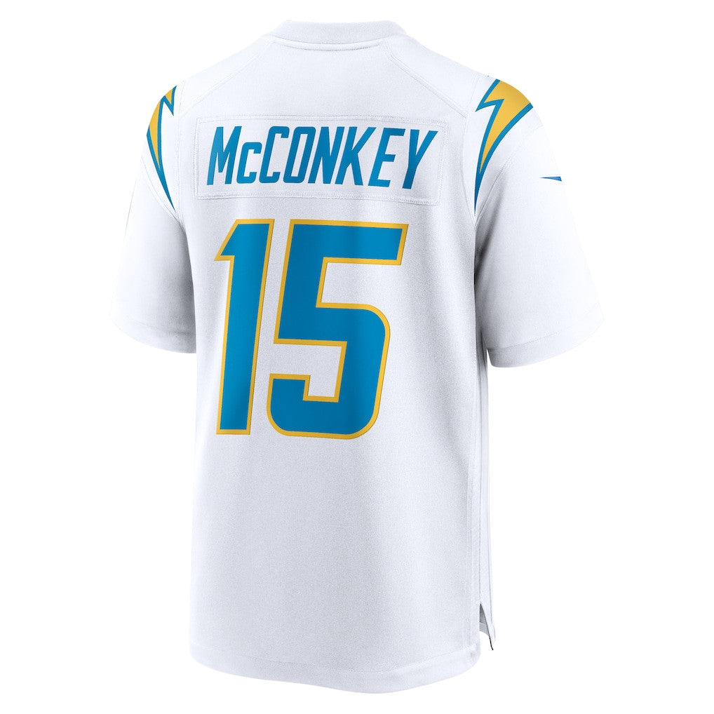 Ladd McConkey 15 Los Angeles Chargers Game Men Jersey - White