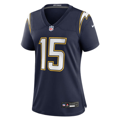 Ladd McConkey 15 Los Angeles Chargers Women's Alternate Super Chargers Game Jersey - Navy