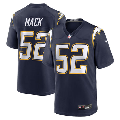 Khalil Mack 52 Los Angeles Chargers Alternate Super Chargers Game Player Men Jersey - Navy