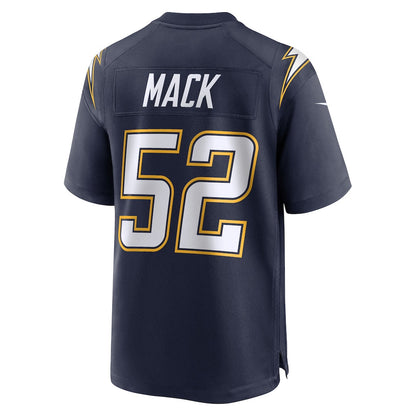 Khalil Mack 52 Los Angeles Chargers Alternate Super Chargers Game Player Men Jersey - Navy