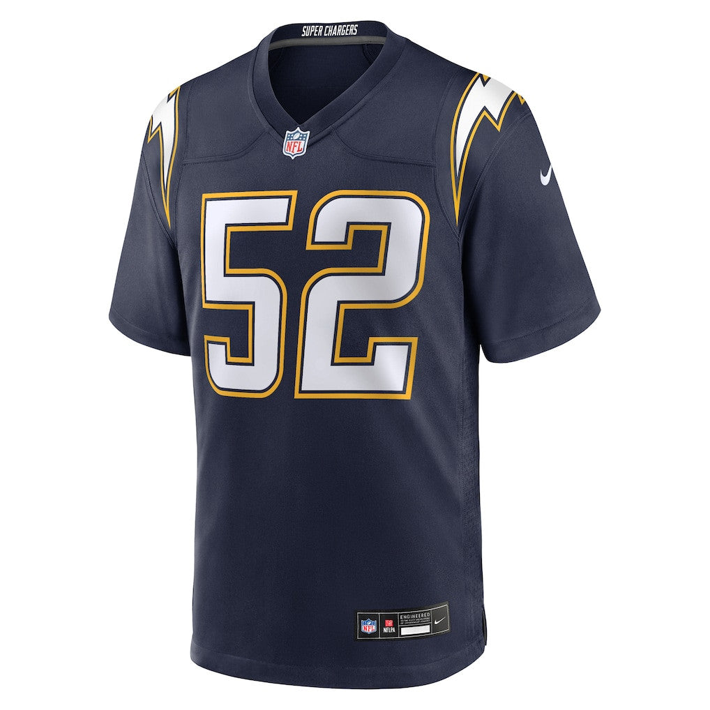 Khalil Mack 52 Los Angeles Chargers Alternate Super Chargers Game Player Men Jersey - Navy
