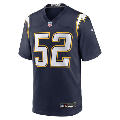 Khalil Mack 52 Los Angeles Chargers Alternate Super Chargers Game Player Men Jersey - Navy